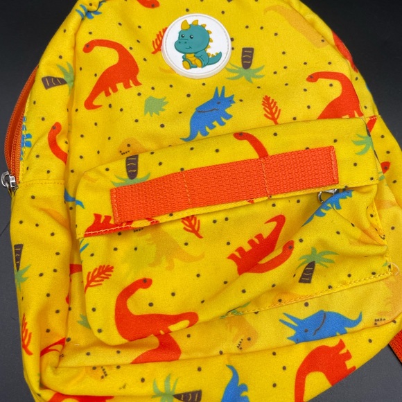 Mini Toddler Dinosaur yellow & orange backpack - Picture 2 of 9